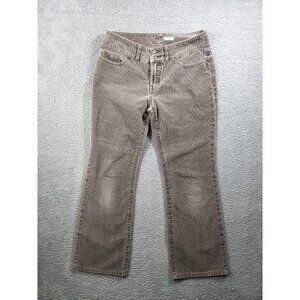 Halogen Pants Womens 10 (Meas. 30x27) Corduroy Cords Cotton Brown